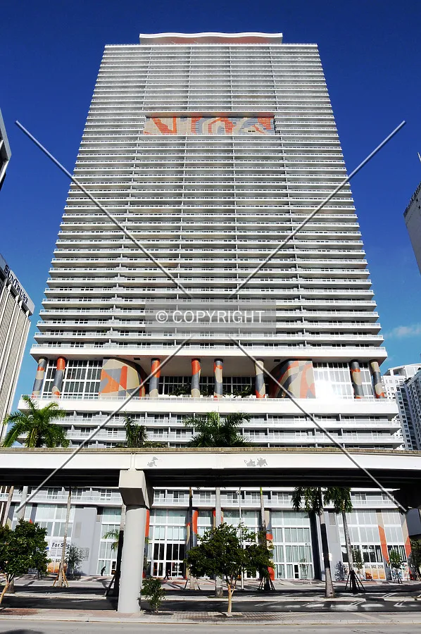 Looking up from the east