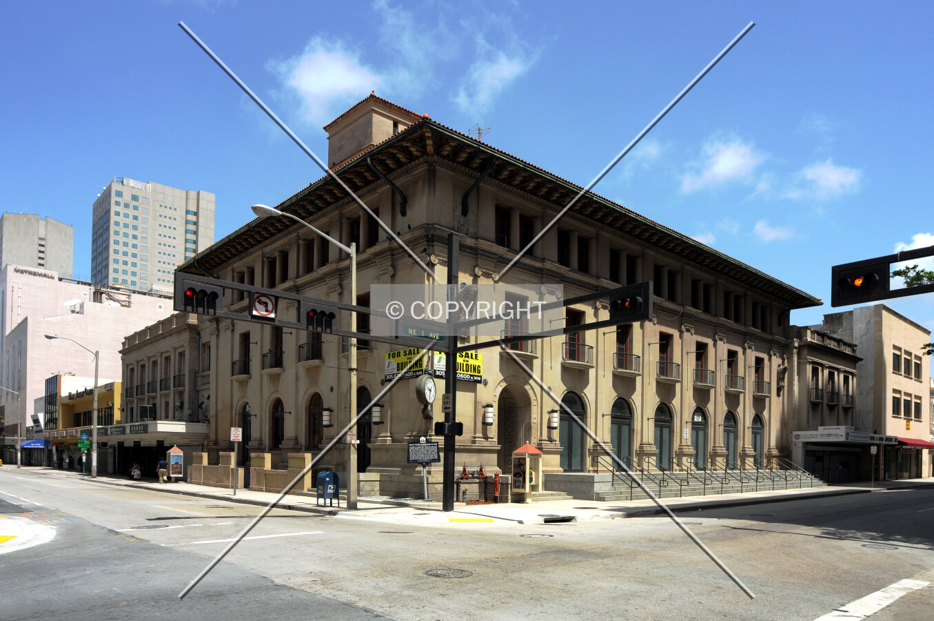 View from the southeast