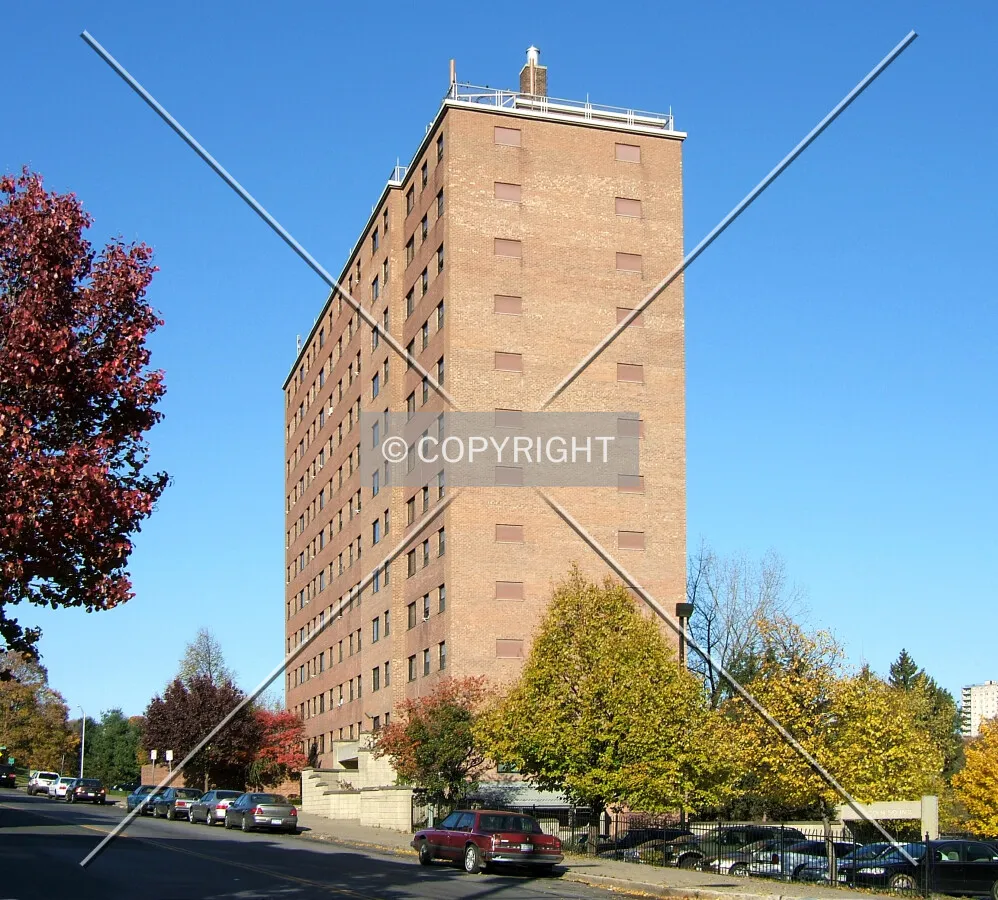 View from the southeast along Morton Avenue
