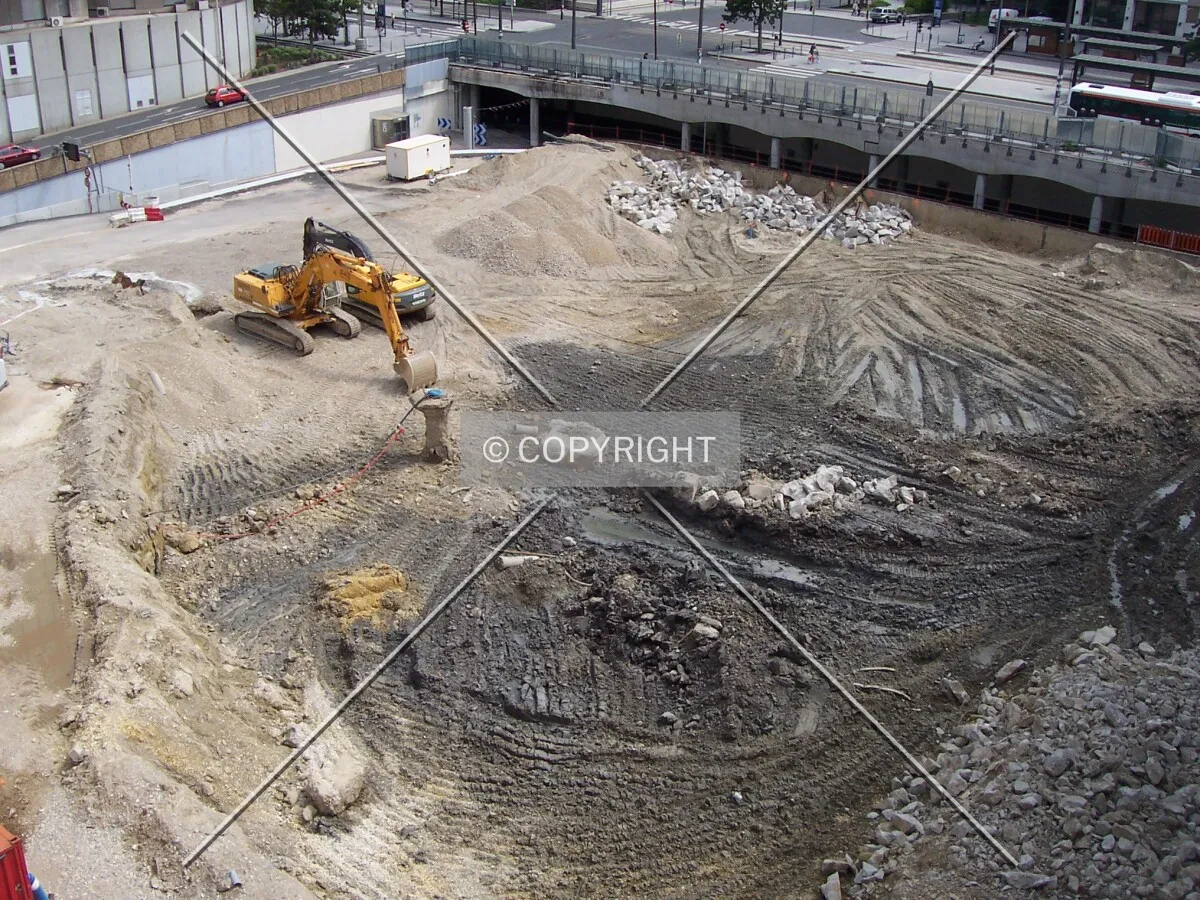 Aperçu du site de construction