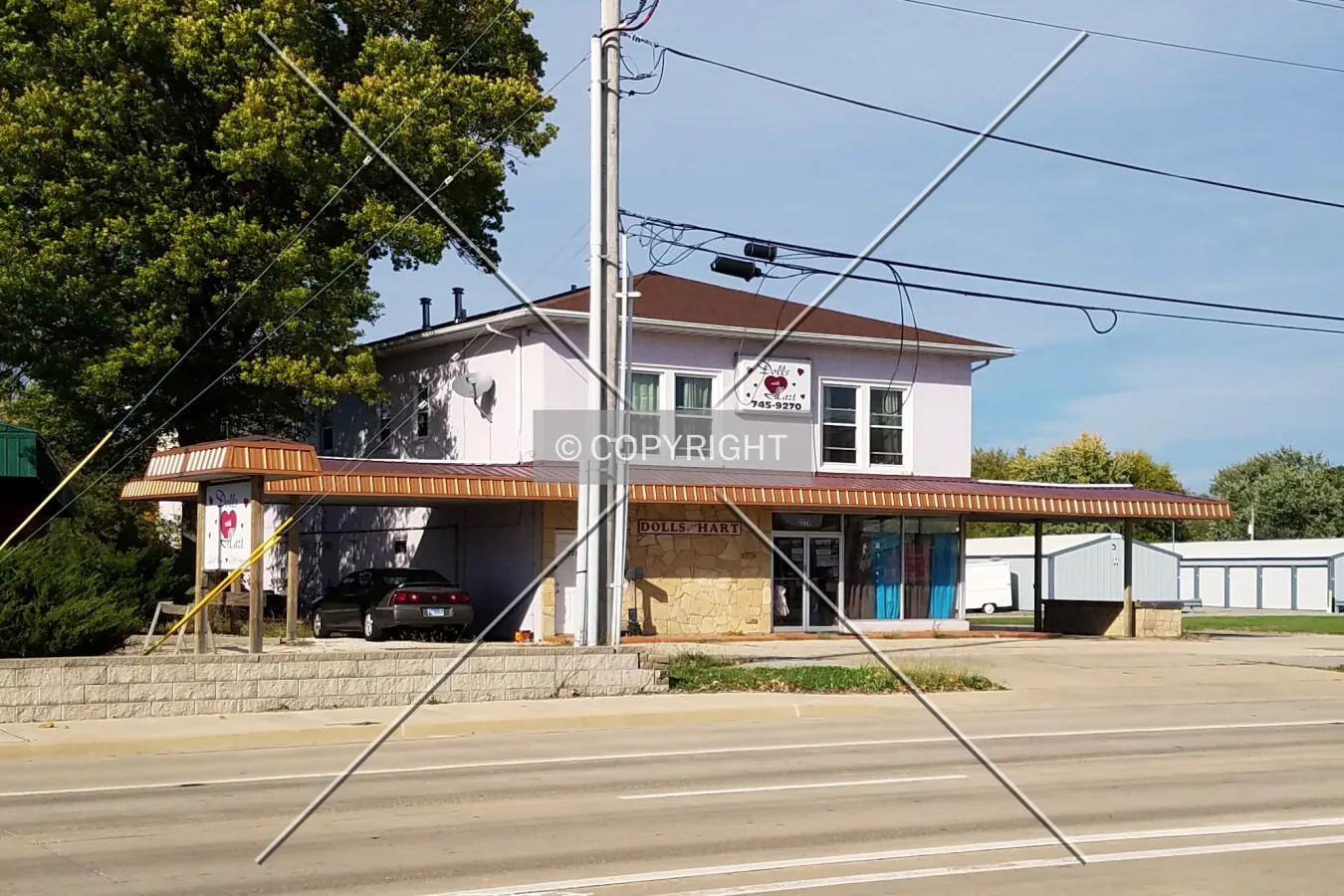 View from the southwest; October 21, 2017