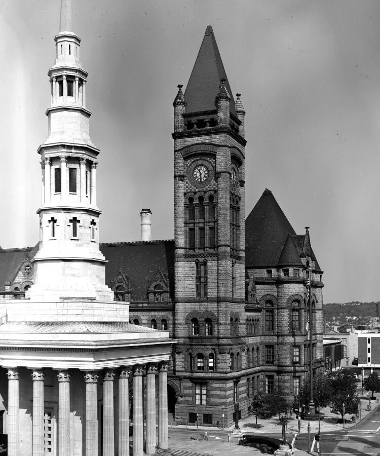 View from the southeast