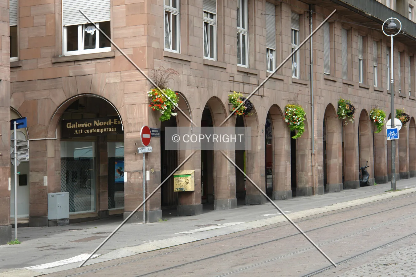 A pedestrian arcade
