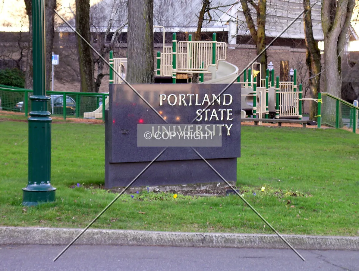 University's sign