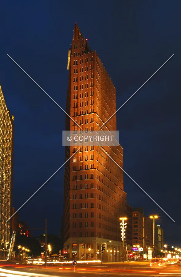 Night view from Potsdamer Platz