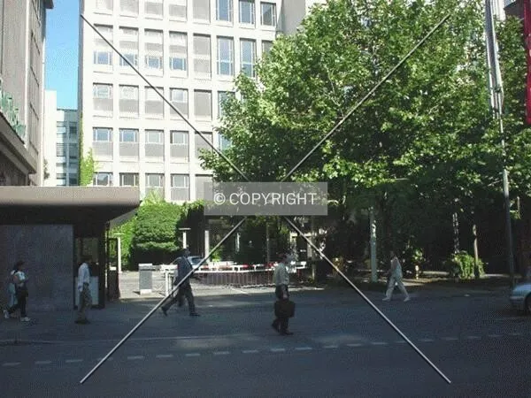 Street scene in front of the main entrance