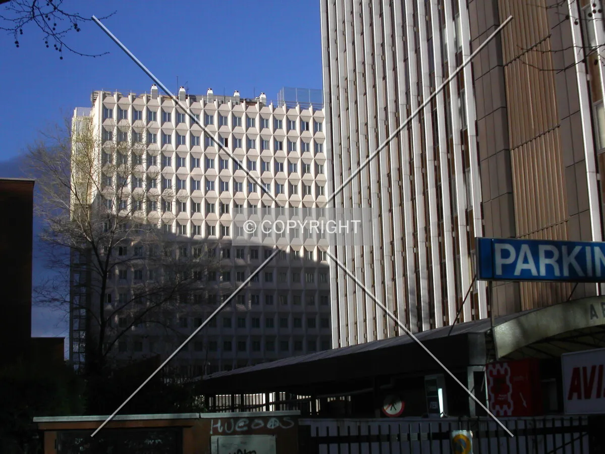 Southern facade of the hotel