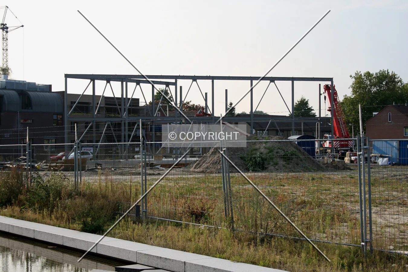 Framework construction as seen from Roomweg