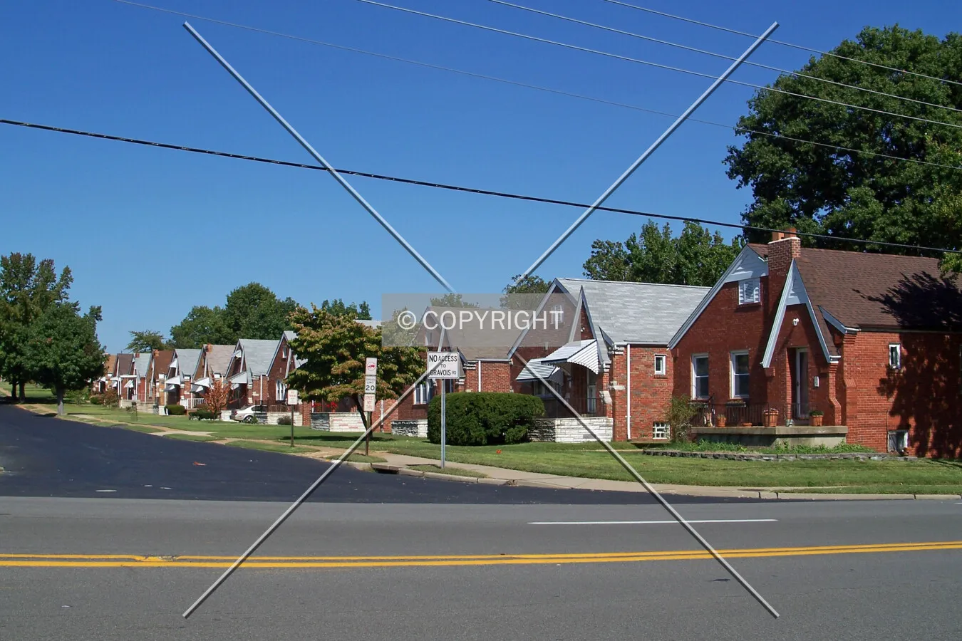View north along Philo Avenue