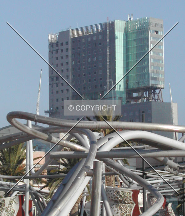Distant view from Diagonal Mar Park