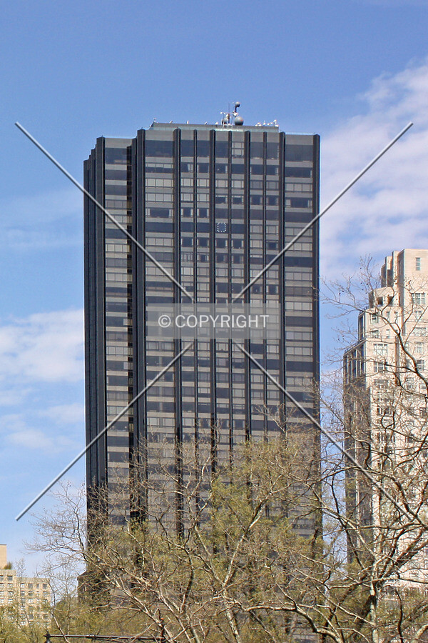 View from the southeast along Central Park South; April 25, 2014