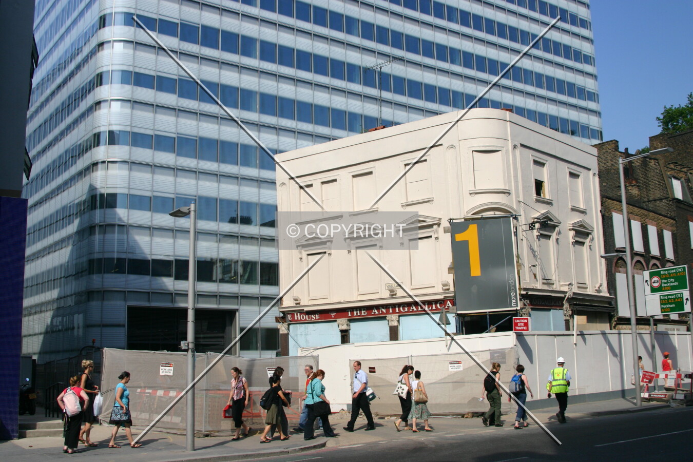 The base from Tooley Street