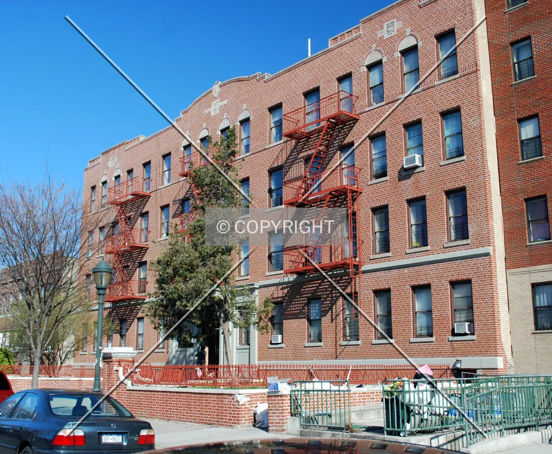 Viewed along Eastern Parkway