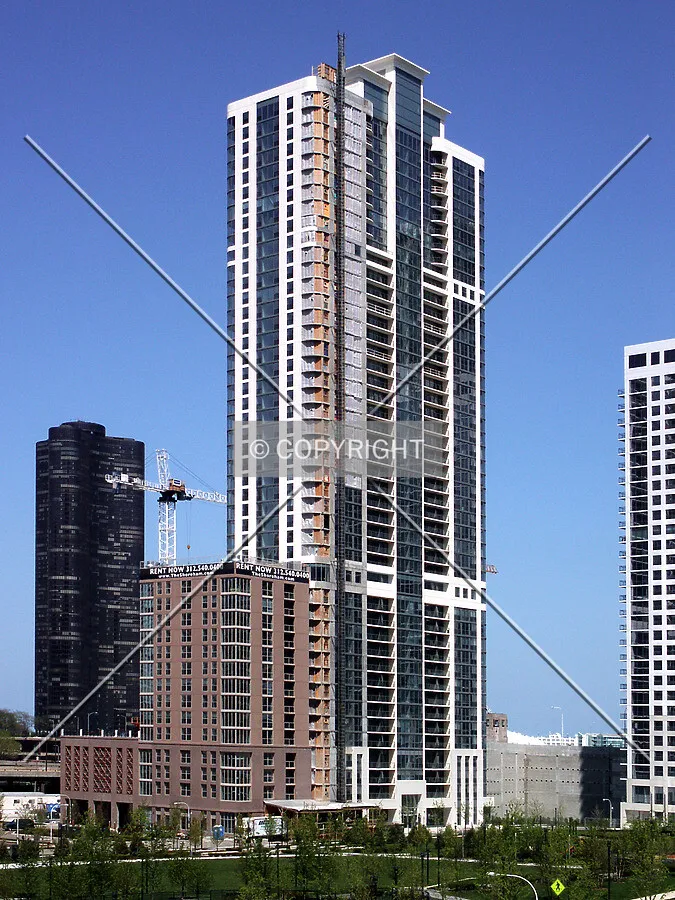 Looking northeast from Blue Cross Blue Shield Plaza
