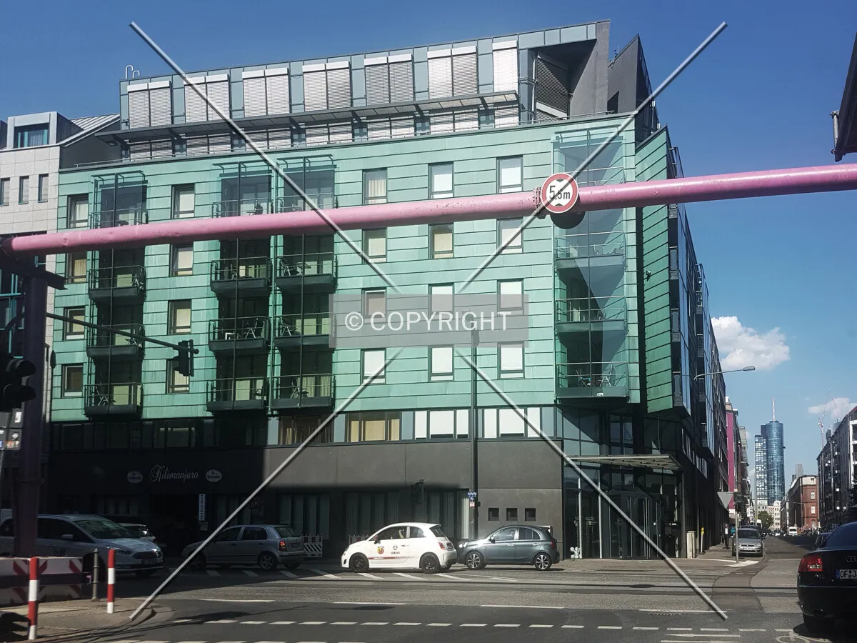 A pipe is spanning a street