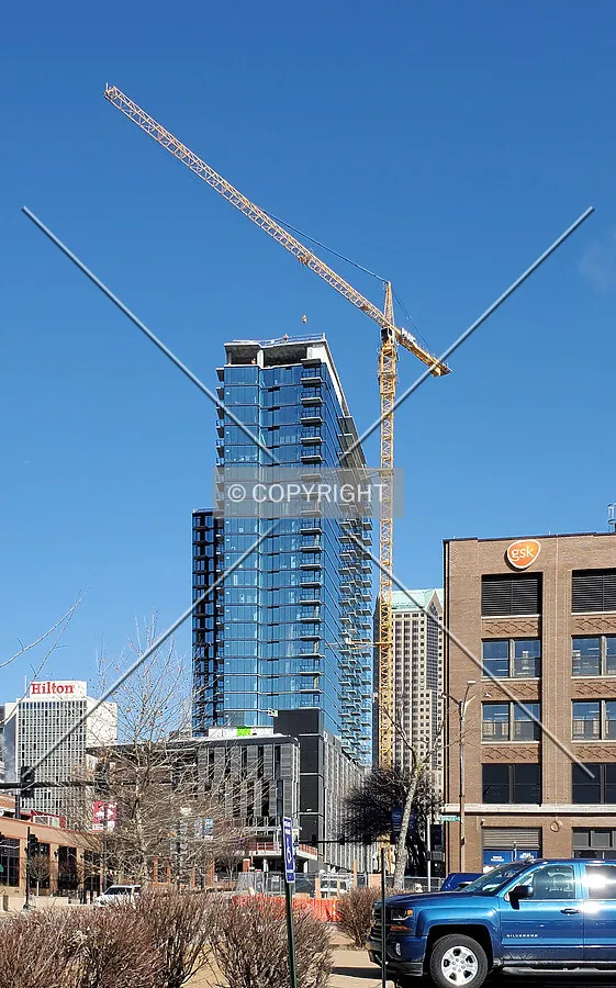 Southeast view during construction; February 19, 2020