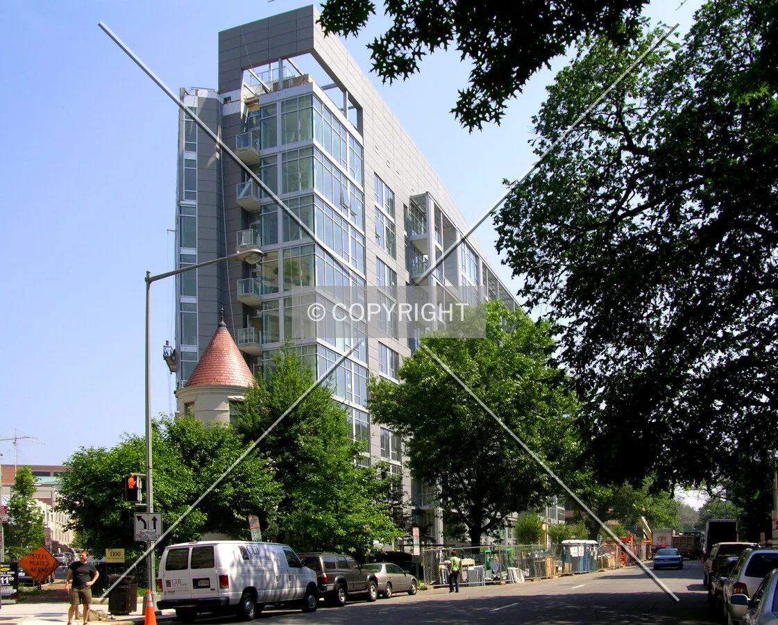 From across New Hampshire Avenue to the south