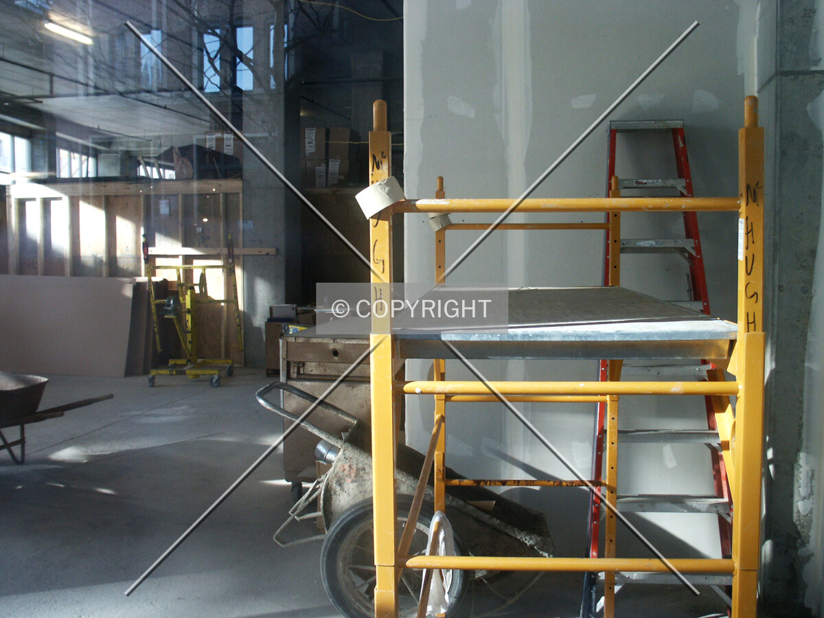 Retail space at the southeast corner