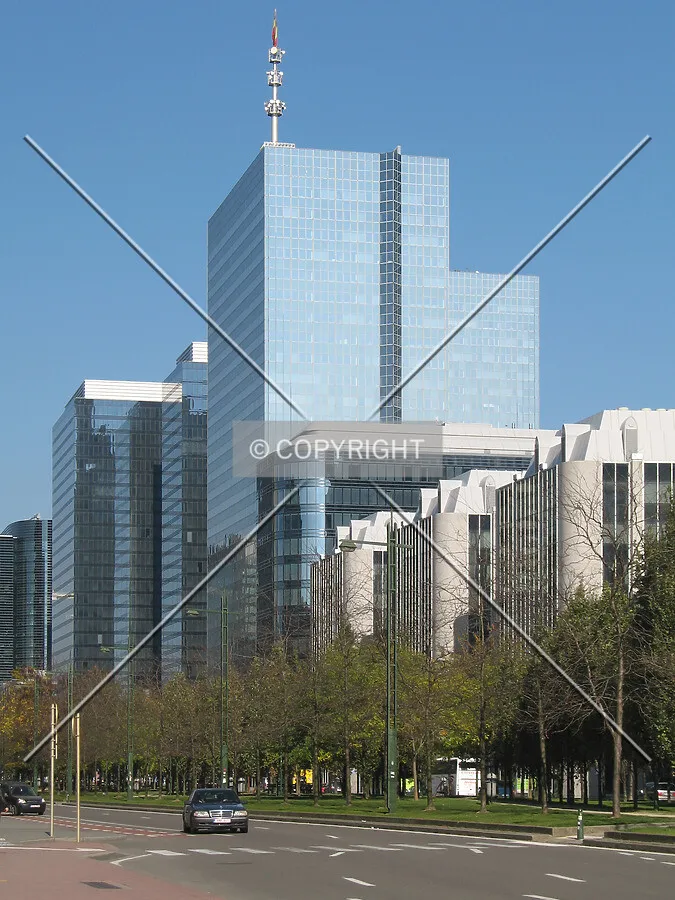 View from Boulevard Du Roi Albert II