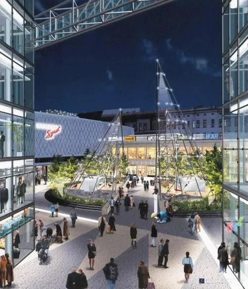 Model view of the inner market place
