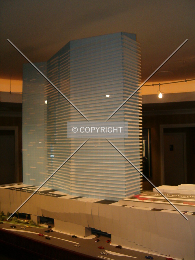 View of the model at sales center