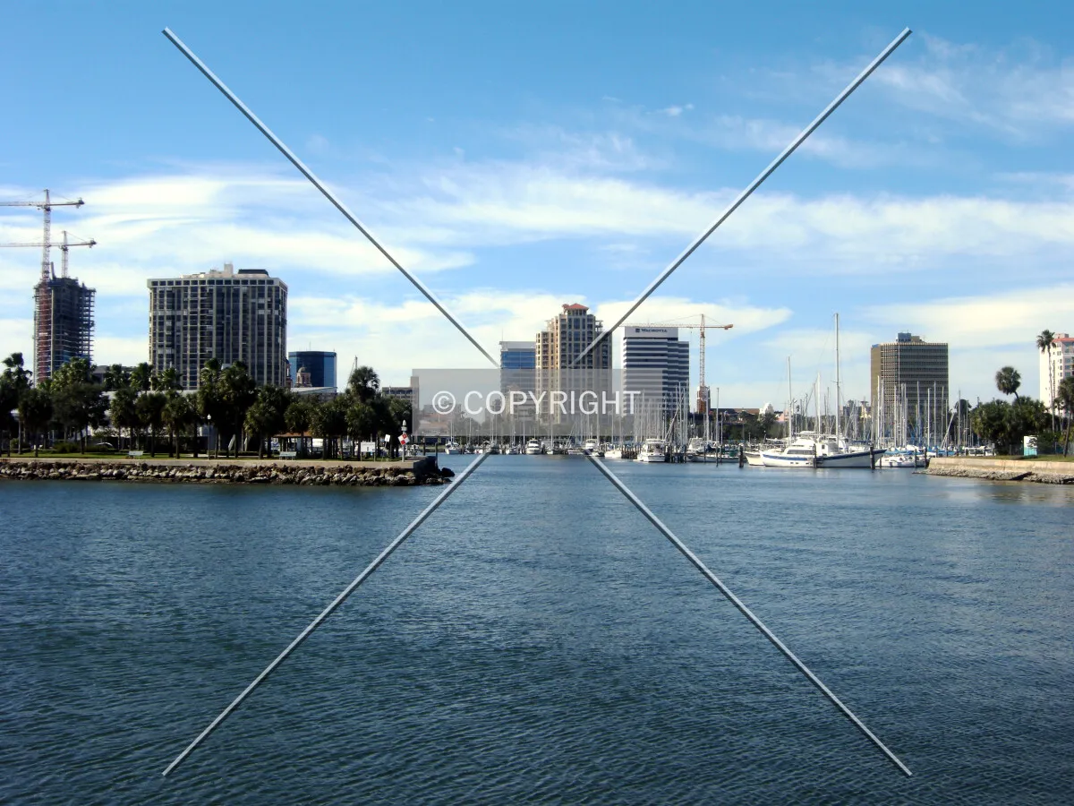 Looking at the skyline from the east