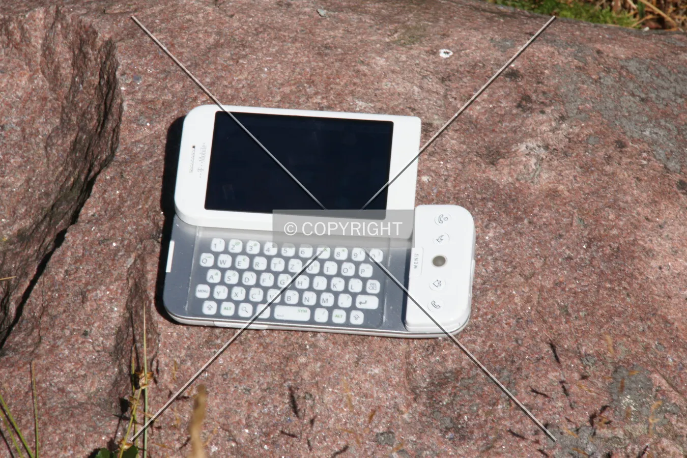 Google's G1 phone (unfolded)