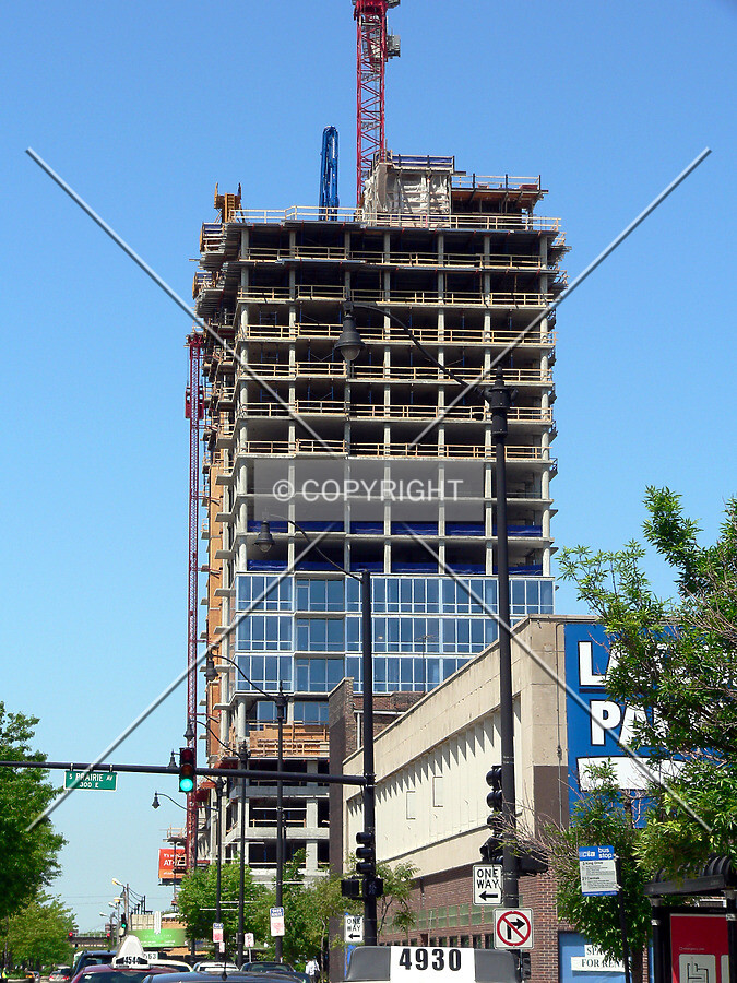 View to the west down Cermak Road