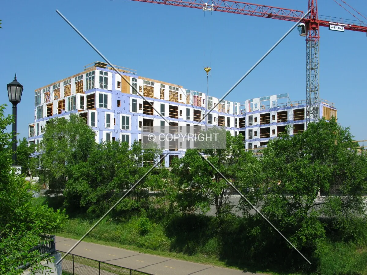 View to the northwest from Fremont Avenue South, over the Midtown Greenway