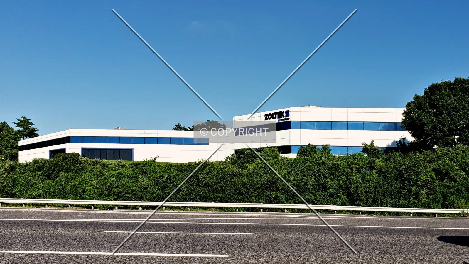 View from the west; August 2, 2019