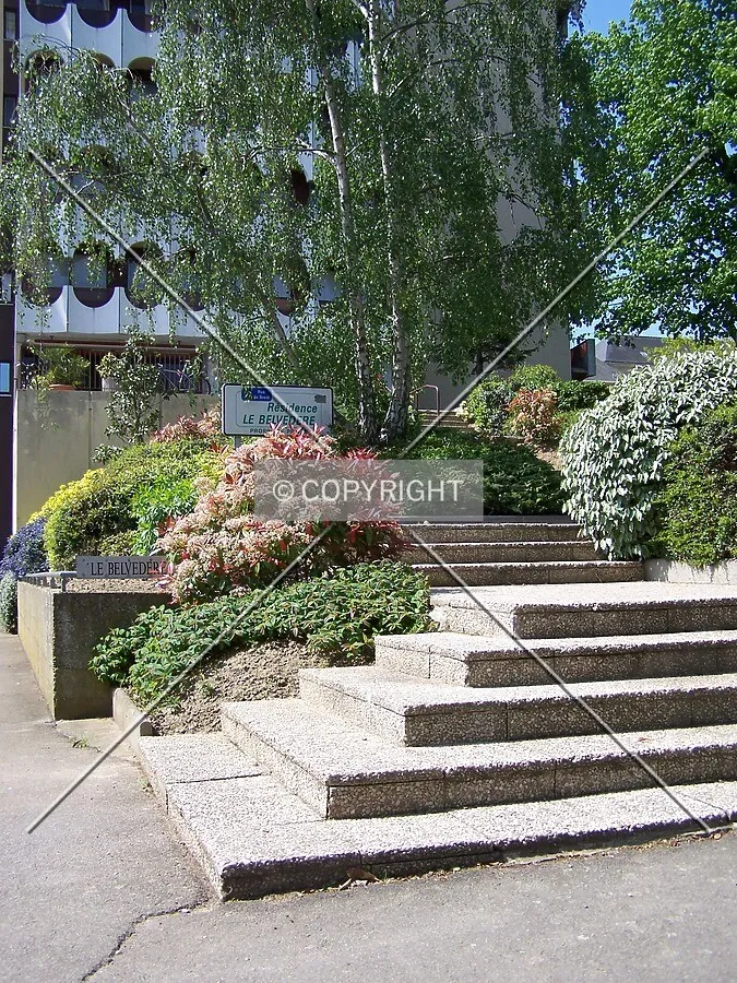 Escalier d'accès depuis la Rue de Brest au nord