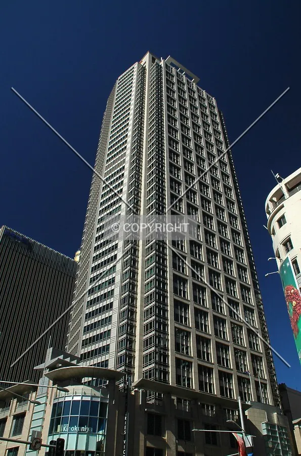 Looking up from George Street
