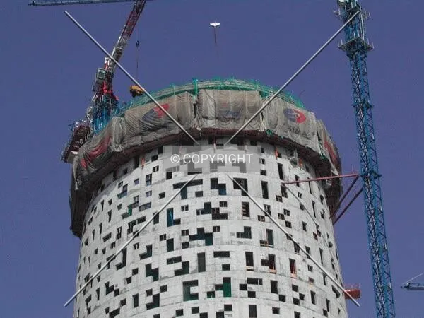 View of the top of the building