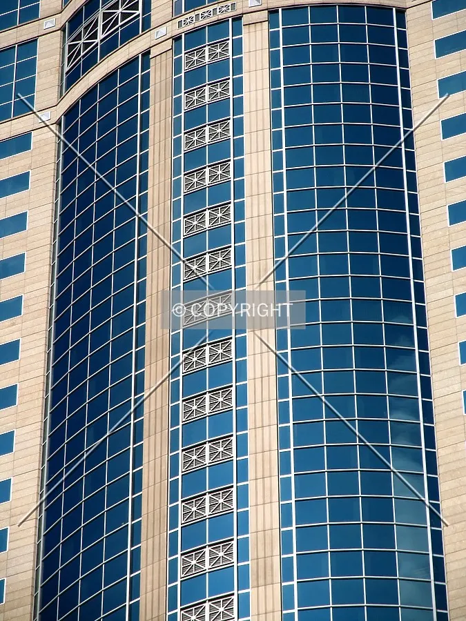 Detail of the facade on the west side