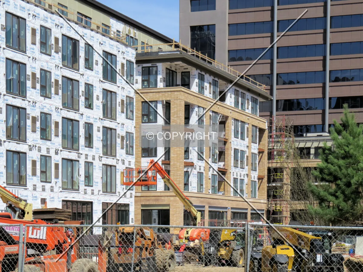 View to the north from 5th Street South