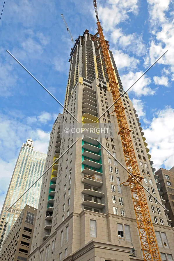 Looking up from Walton Street