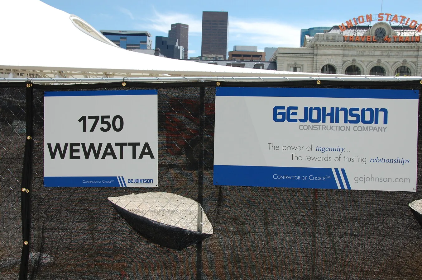 Construction signage