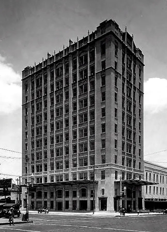 Vintage view from the southwest