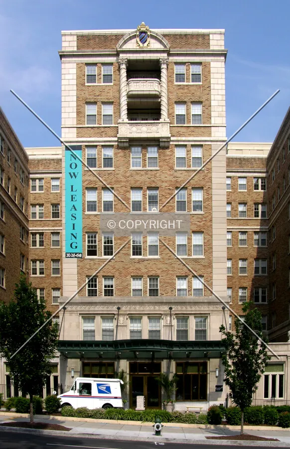 Central wing from the west across 16th Street