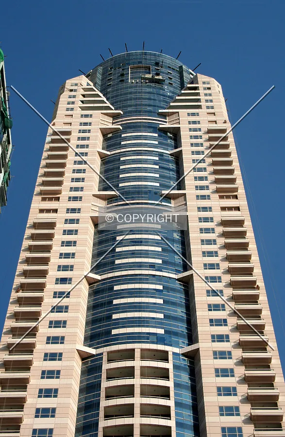 Looking up from the base