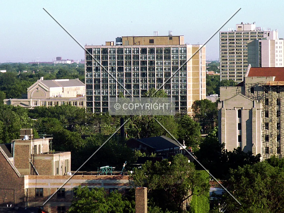 North side from the top floor of 5550 South Dorchester