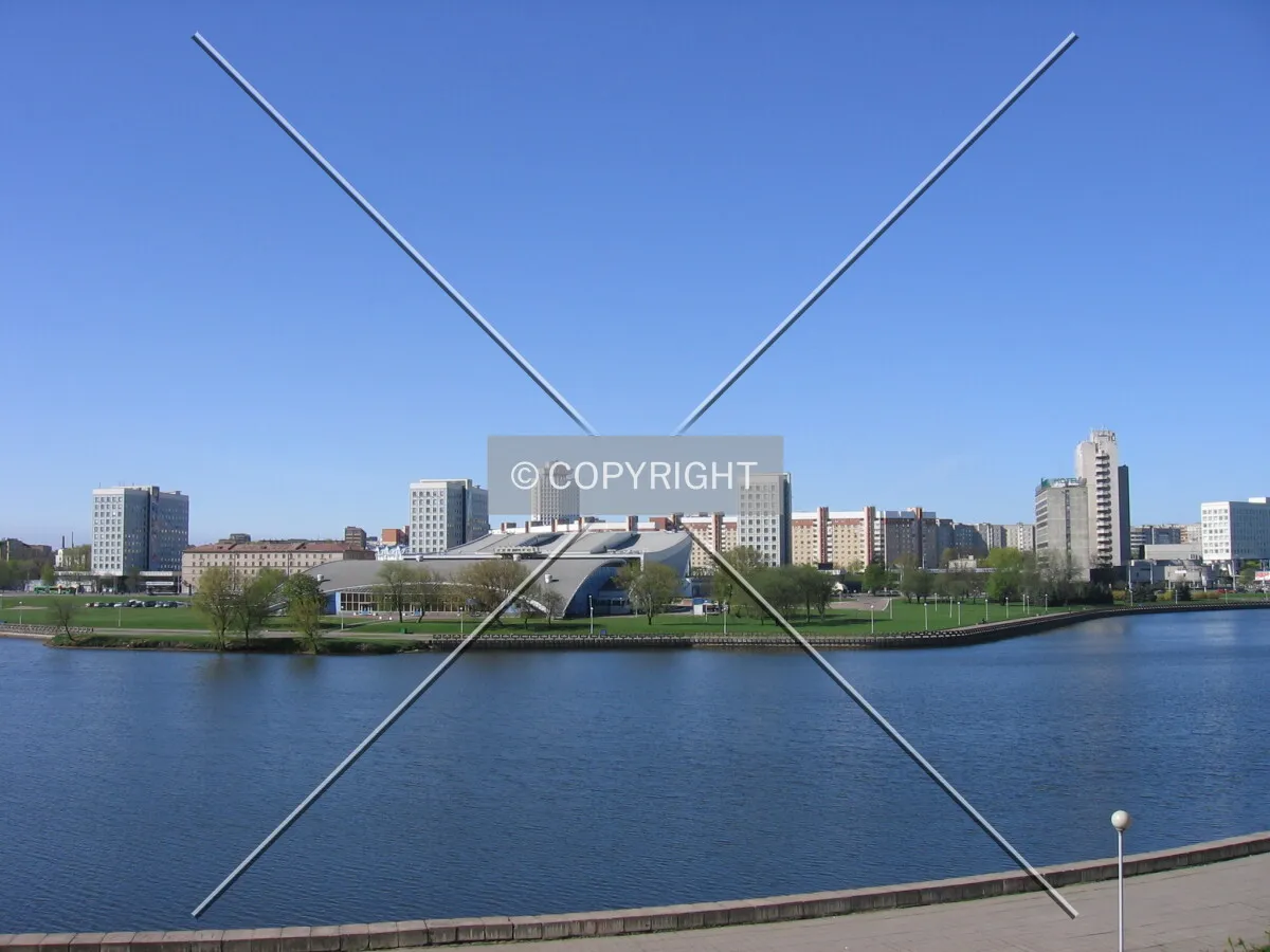 Looking toward the city center