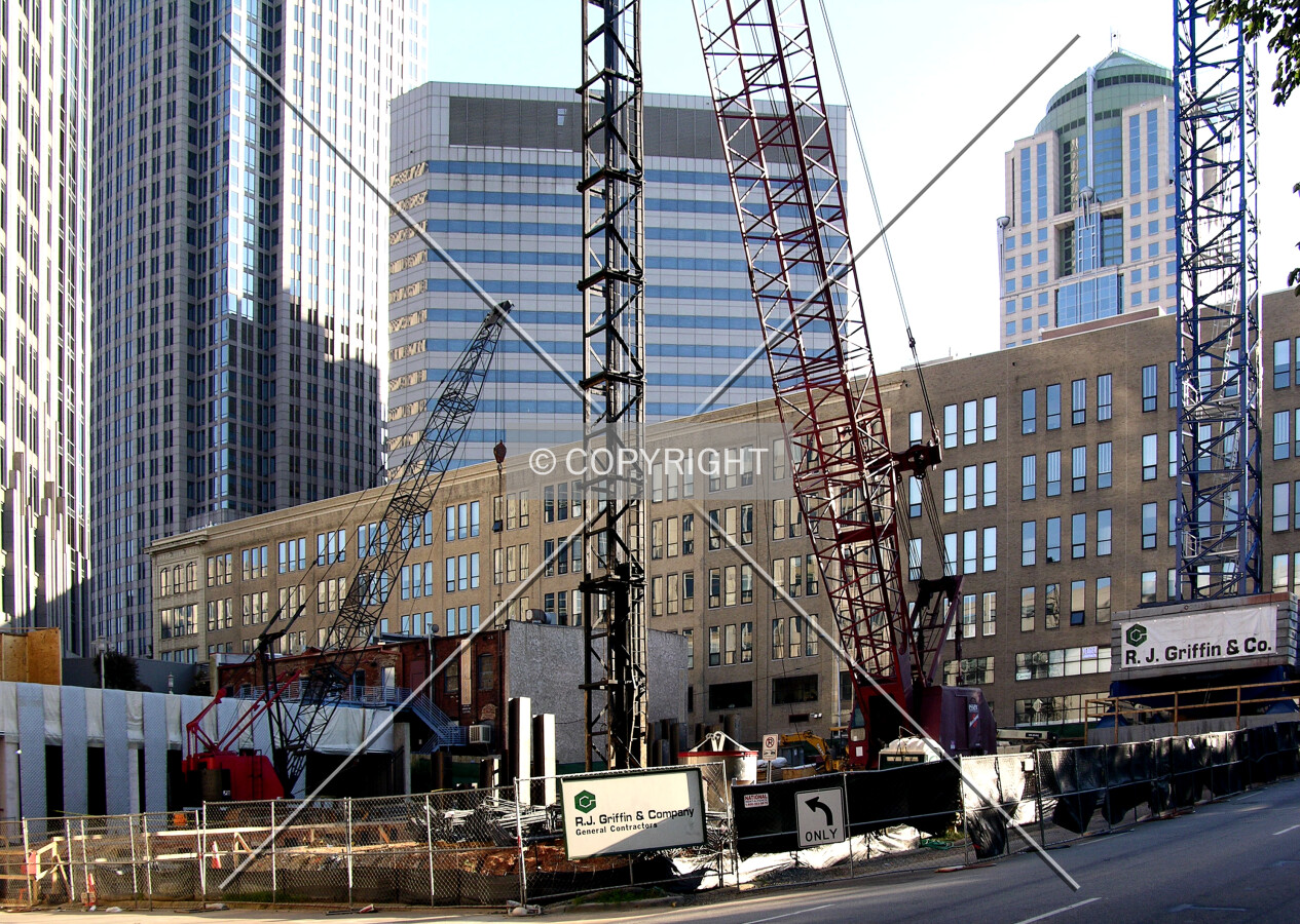 Looking southeast from North Church Street