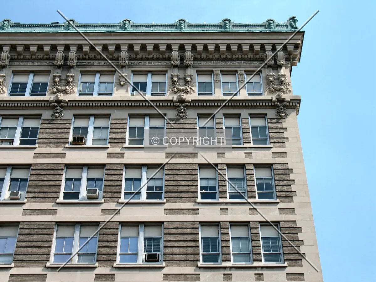 Cornice and facade detail from South 2nd Street