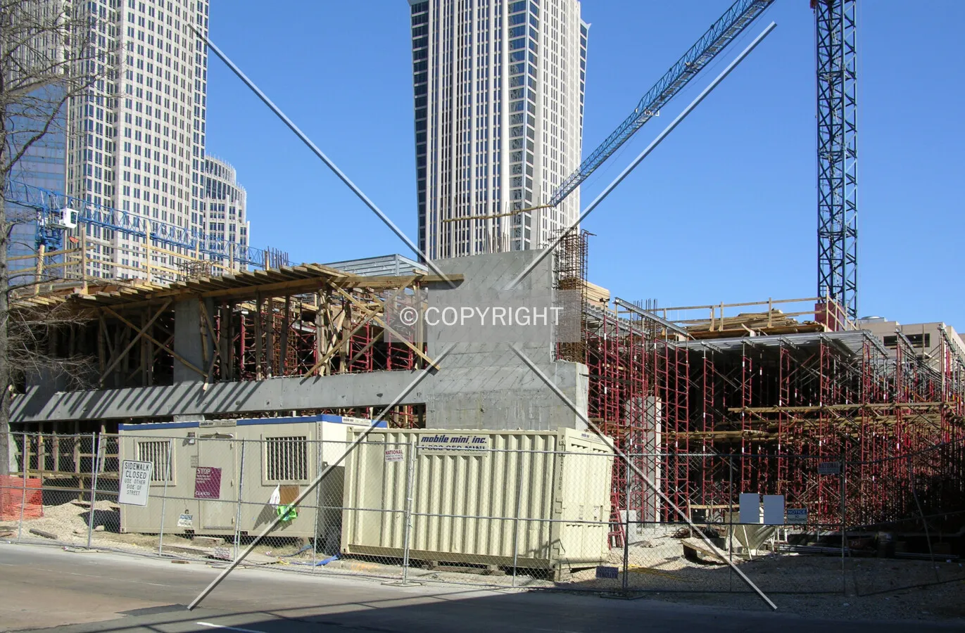 View from the southeast across East 4th Street