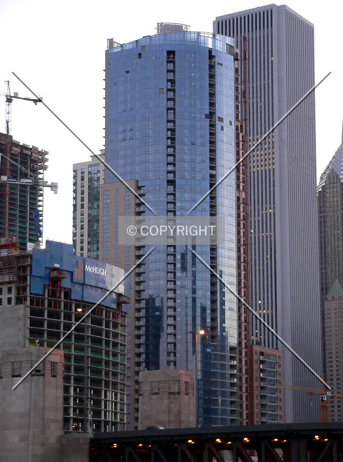 View to the southwest from the Chicago River