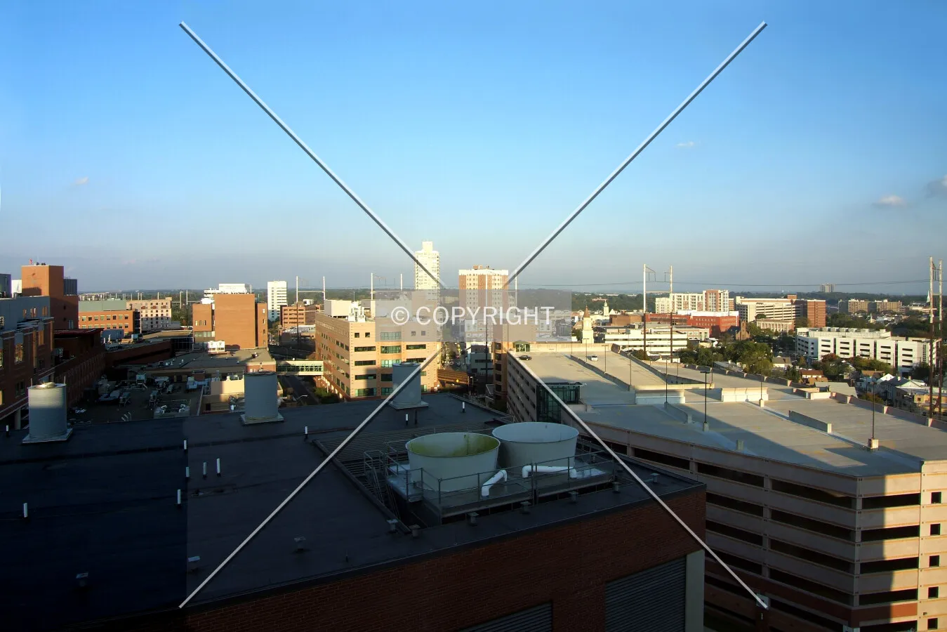 Downtown from the west