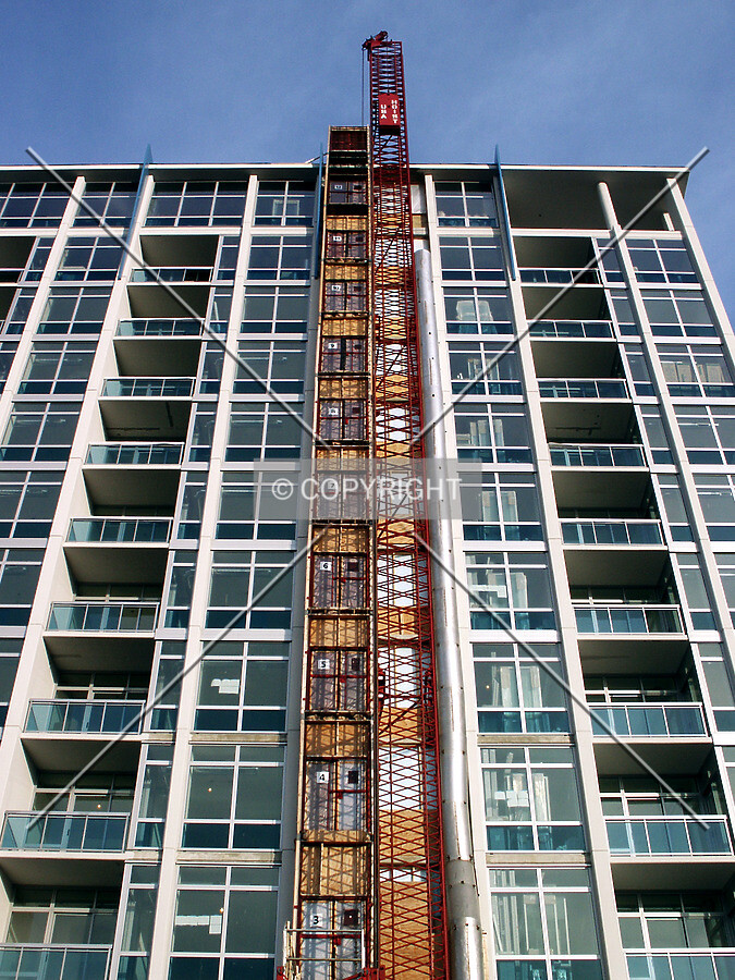 Looking up the hoist