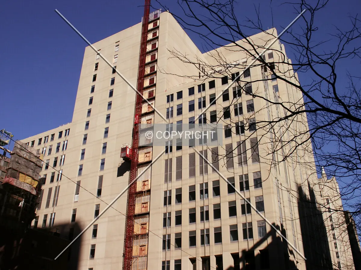 Looking up from the southwest