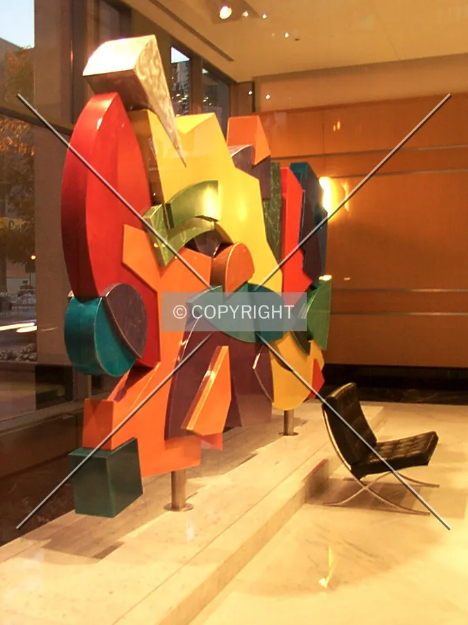 Sculpture in the lobby